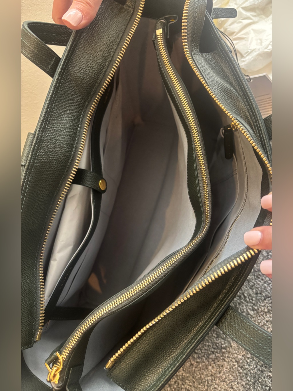 Nwt Senreve Tote In Forest Green — image 4 of 7